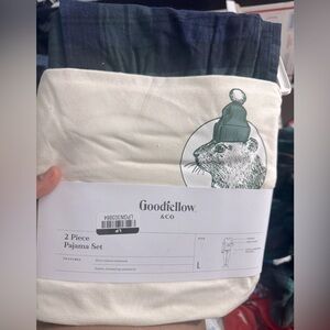 Goodfellow & Co Plaid Pajama Set in Green and Blue